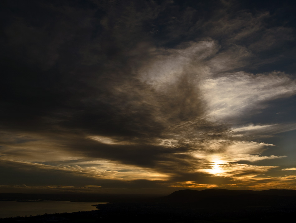 Landscape photograph of Carnmoney Hill and Belfast, Northern Ireland image 4954 photo icon.