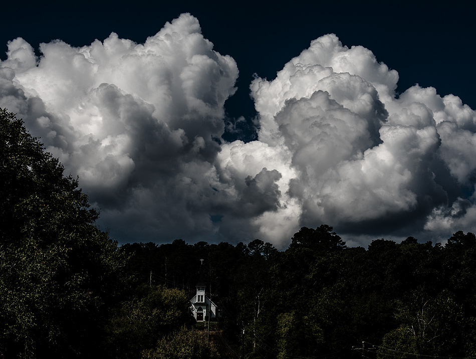 Clouds over Tate, Pickens County, Georgia, USA - image 1441 photo icon.