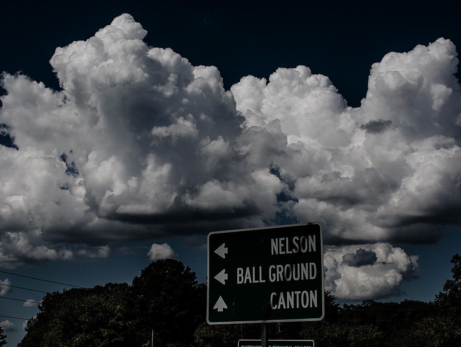 Clouds over Tate, Pickens County, Georgia, USA - image 1445 photo icon.