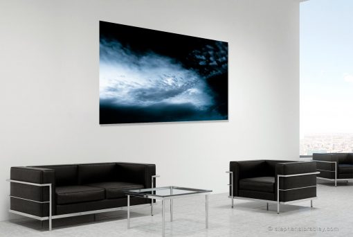 Intersection - fine art landscape photograph 5392 by photographer Stephen S T Bradley shown in room setting.
