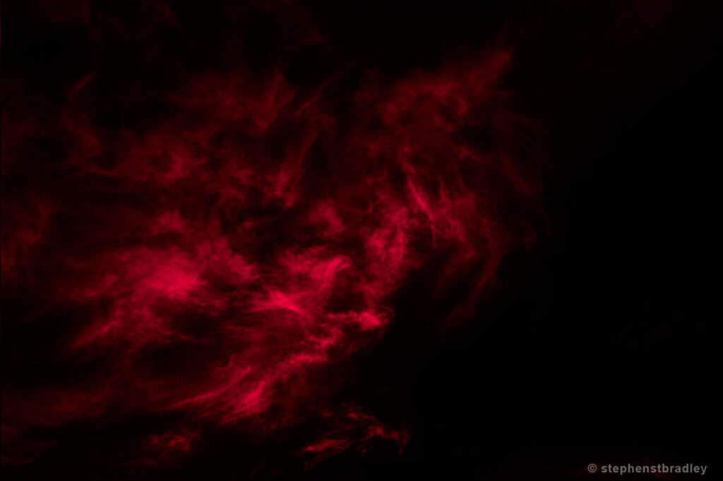Vapour Red 6760. Limited edition fine art photo of clouds over Ireland by Stephen S T Bradley. Featured image