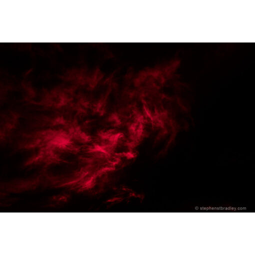 Vapour Red 6760. Limited edition fine art photo of clouds over Ireland by Stephen S T Bradley