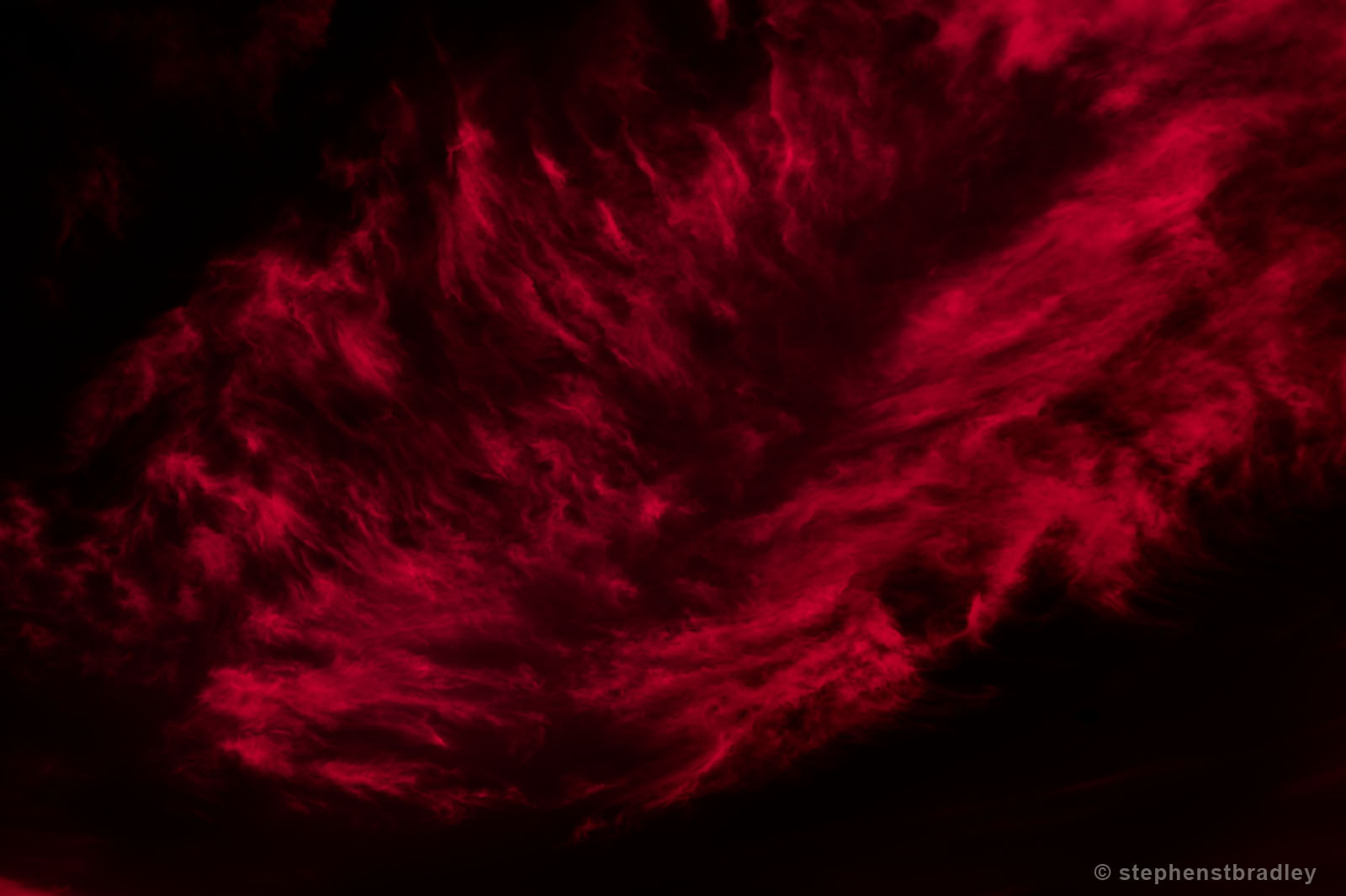 Vapour Red - fine art photograph by fine art photographer Stephen S T Bradley, from the Stephen S T Bradley Fine Art Photography Gallery RED Collection.