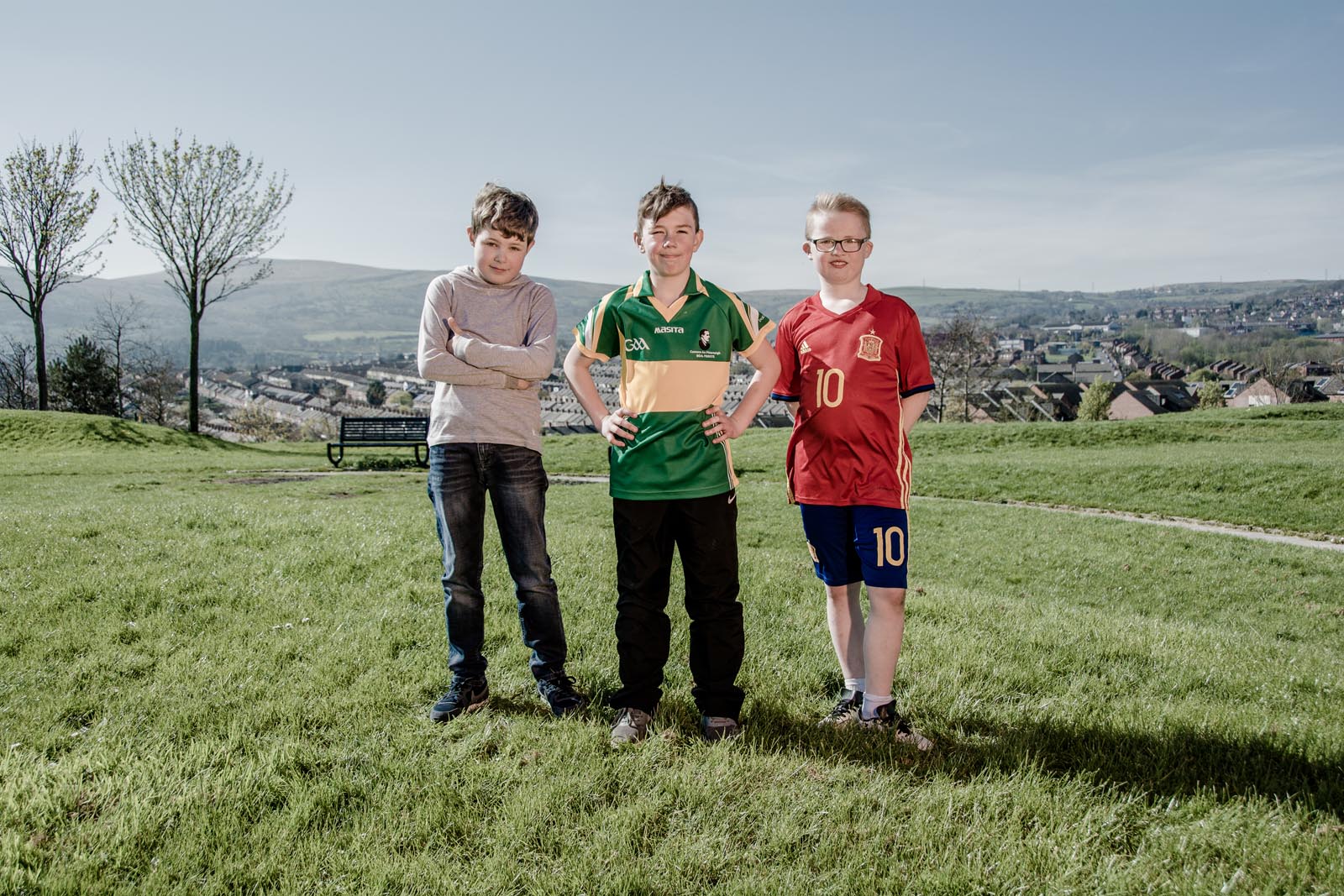 Young friends at Marrowbone Park, Oldpark Road, Belfast - photo 5339 by Stephen S T Bradley