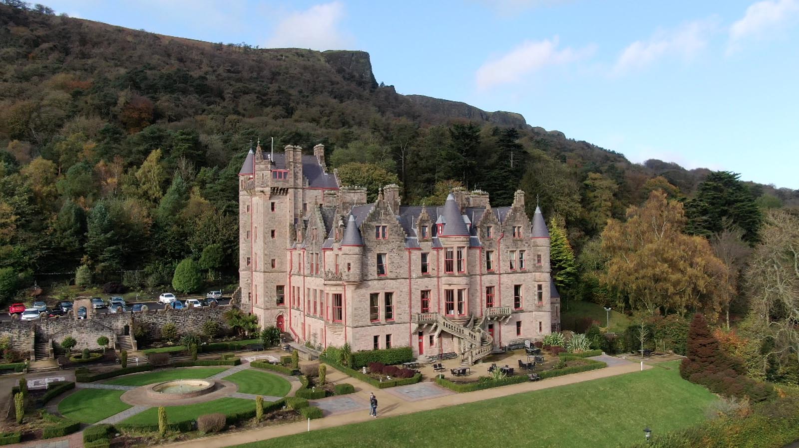 Aerial drone photography and video production services Dublin and Ireland portfolio - screenshot 2 of Belfast Castle video