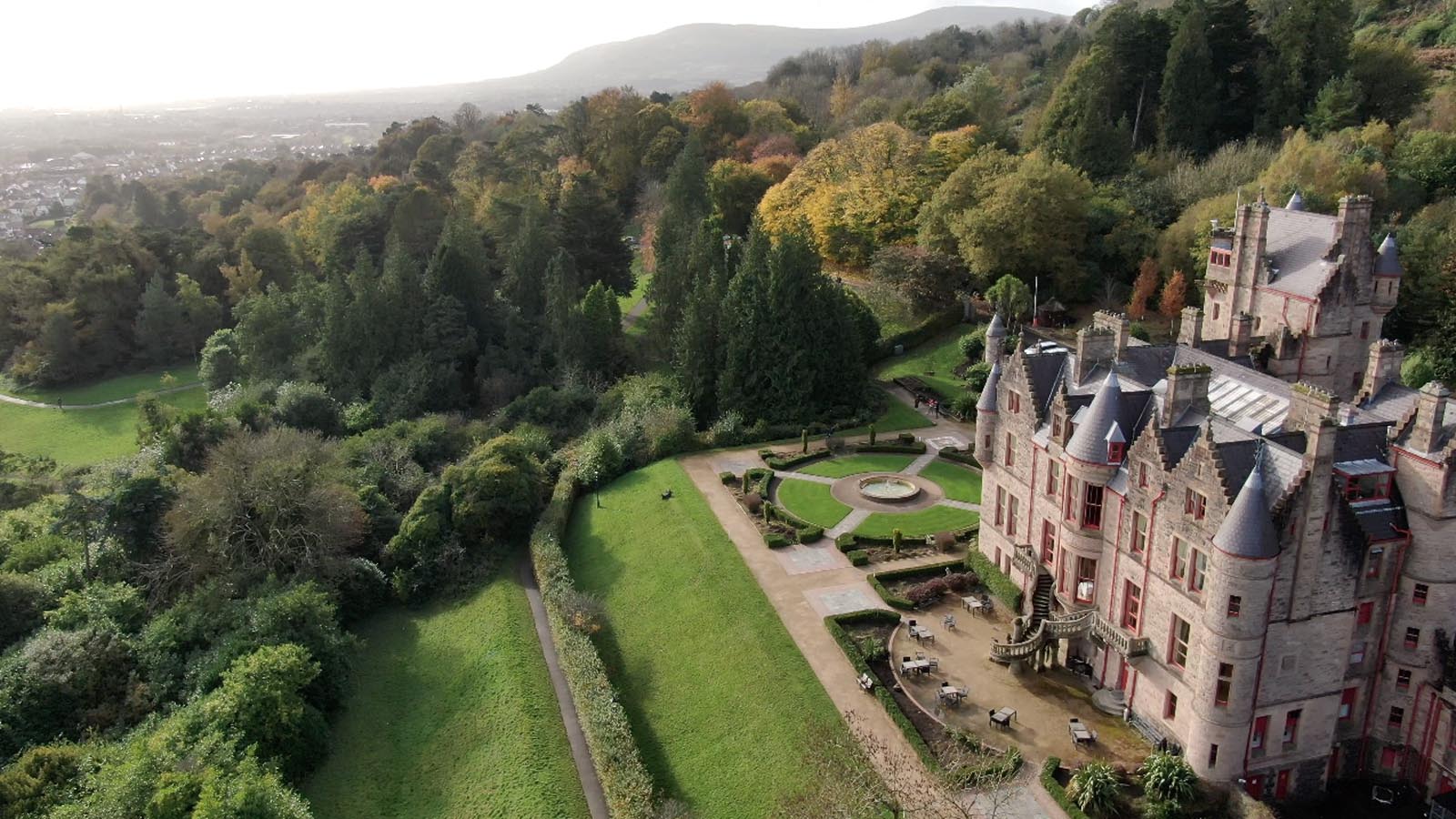 Photo: Commercial, residential, property drone photography and video Dublin, Wicklow, Monaghan, Cavan, Ireland portfolio - screenshot 4 of Belfast Castle video