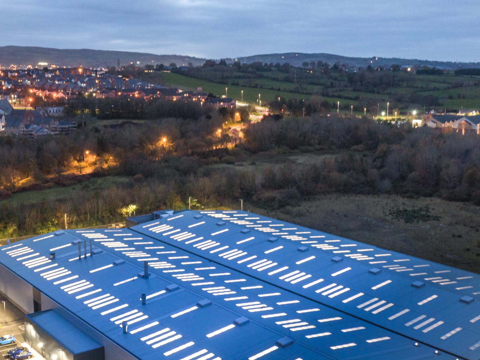 Aerial drone photography and video production services Dublin and Ireland portfolio - section 0003 of photo 0001-2 of RLC building, N. Ireland