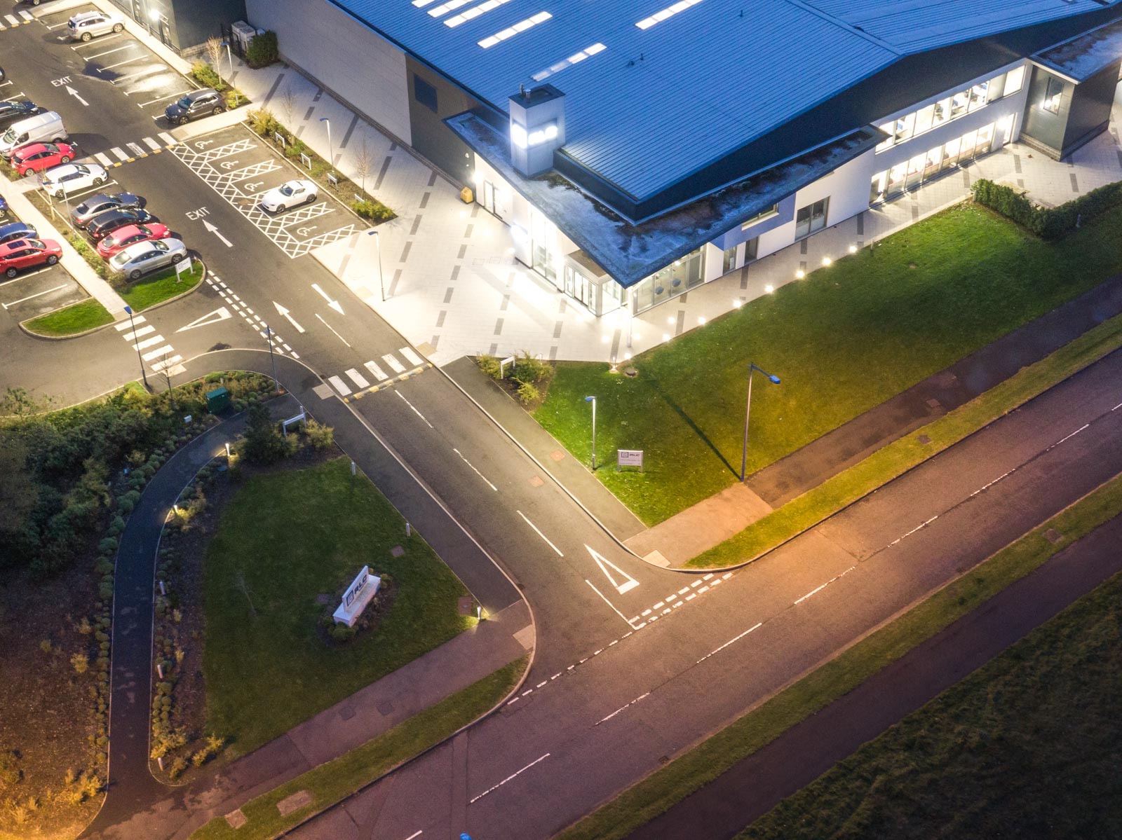 Aerial drone photography and video production services Dublin and Ireland portfolio - section 0004 of photo 0001-2 of RLC building, N. Ireland