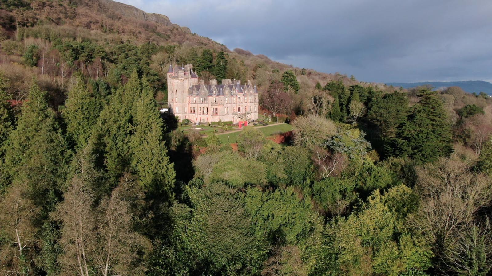 Aerial drone photography and video production services Dublin and Ireland portfolio - screenshot 1 of Belfast Castle 2 video