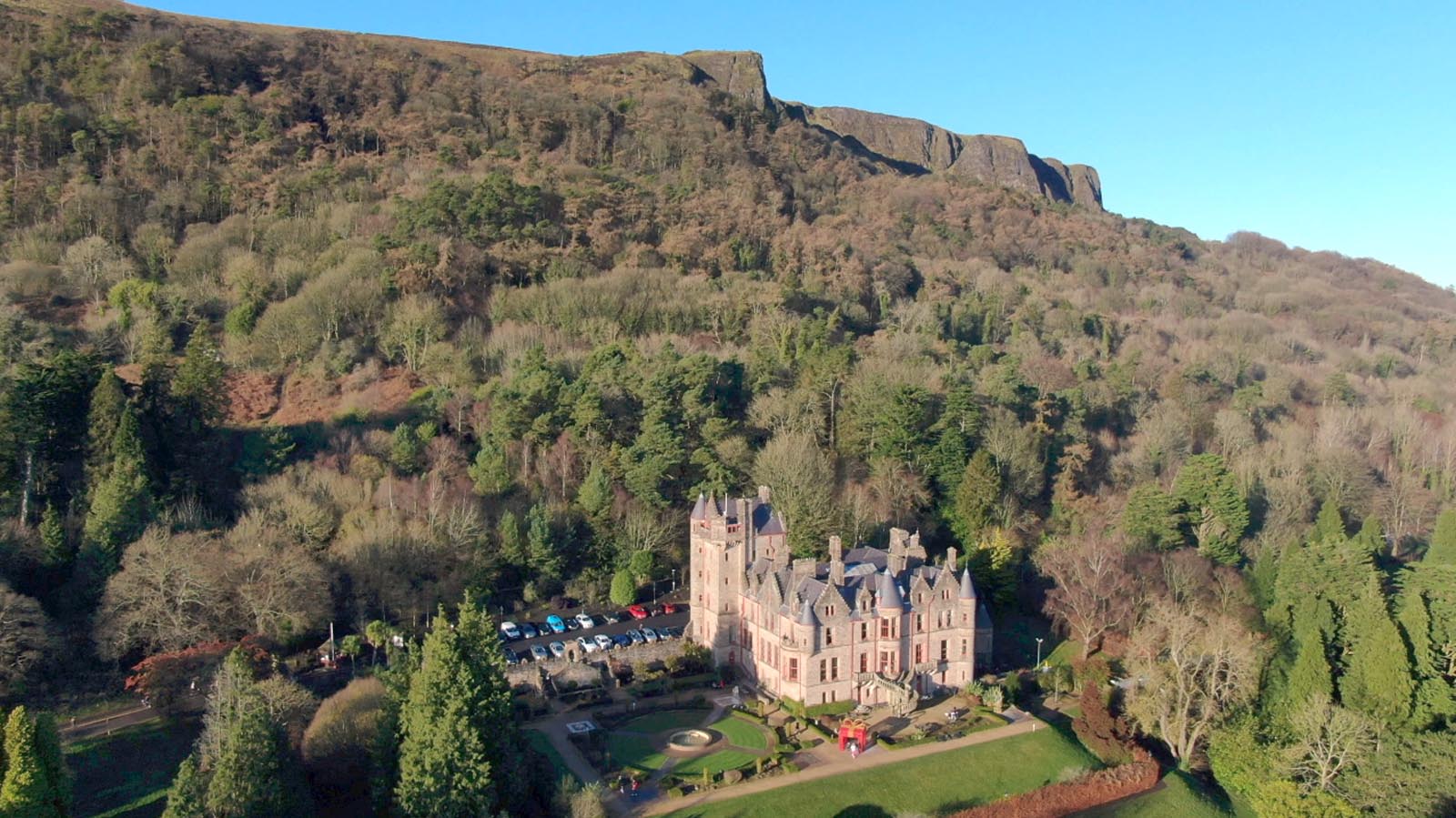 Aerial drone photography and video production services Dublin and Ireland portfolio - screenshot 6 of Belfast Castle 2 video