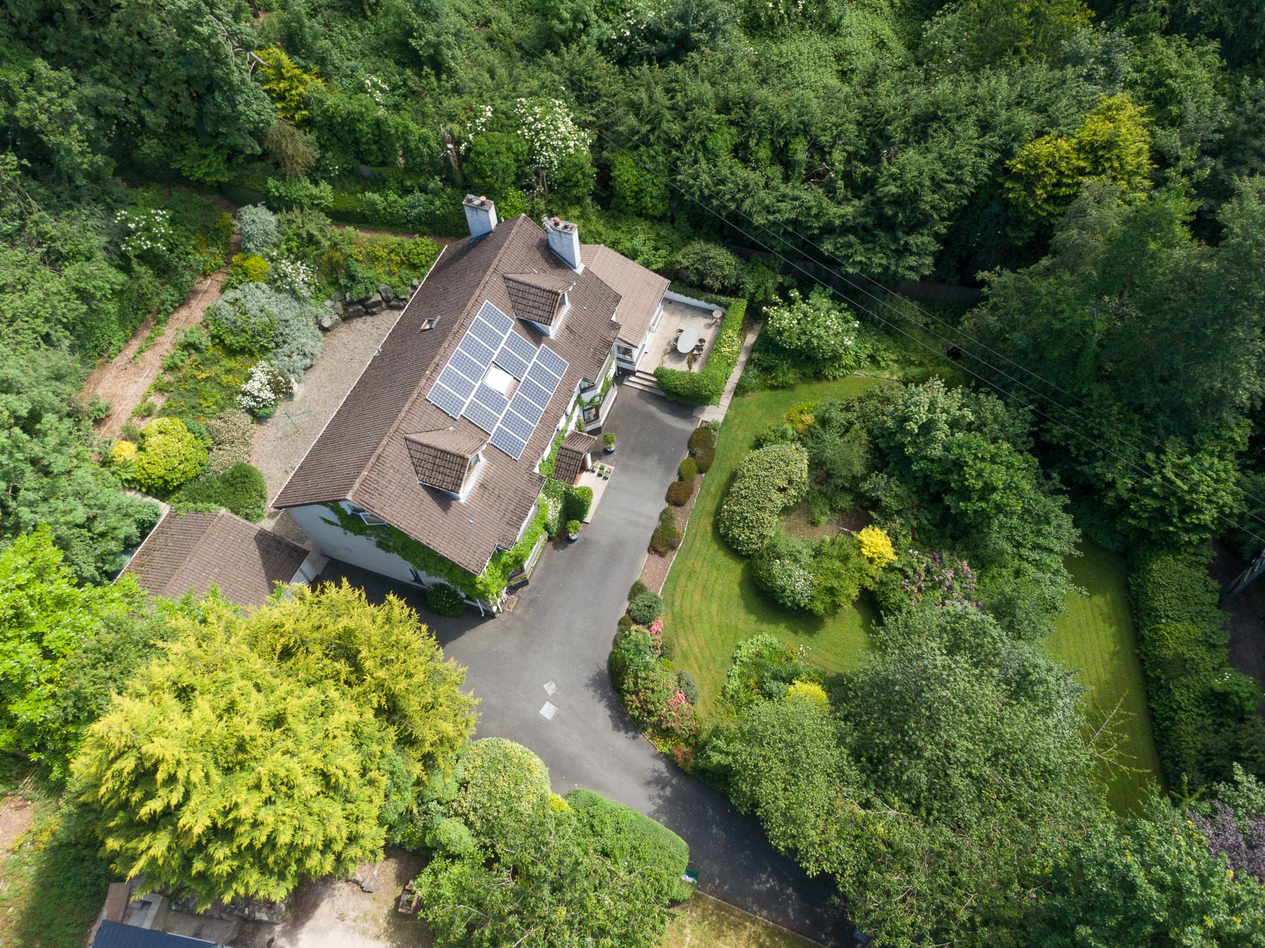 Aerial drone photography and video production services Dublin and Ireland portfolio - residential photography of Glenside, Northern Ireland. Photo 0001