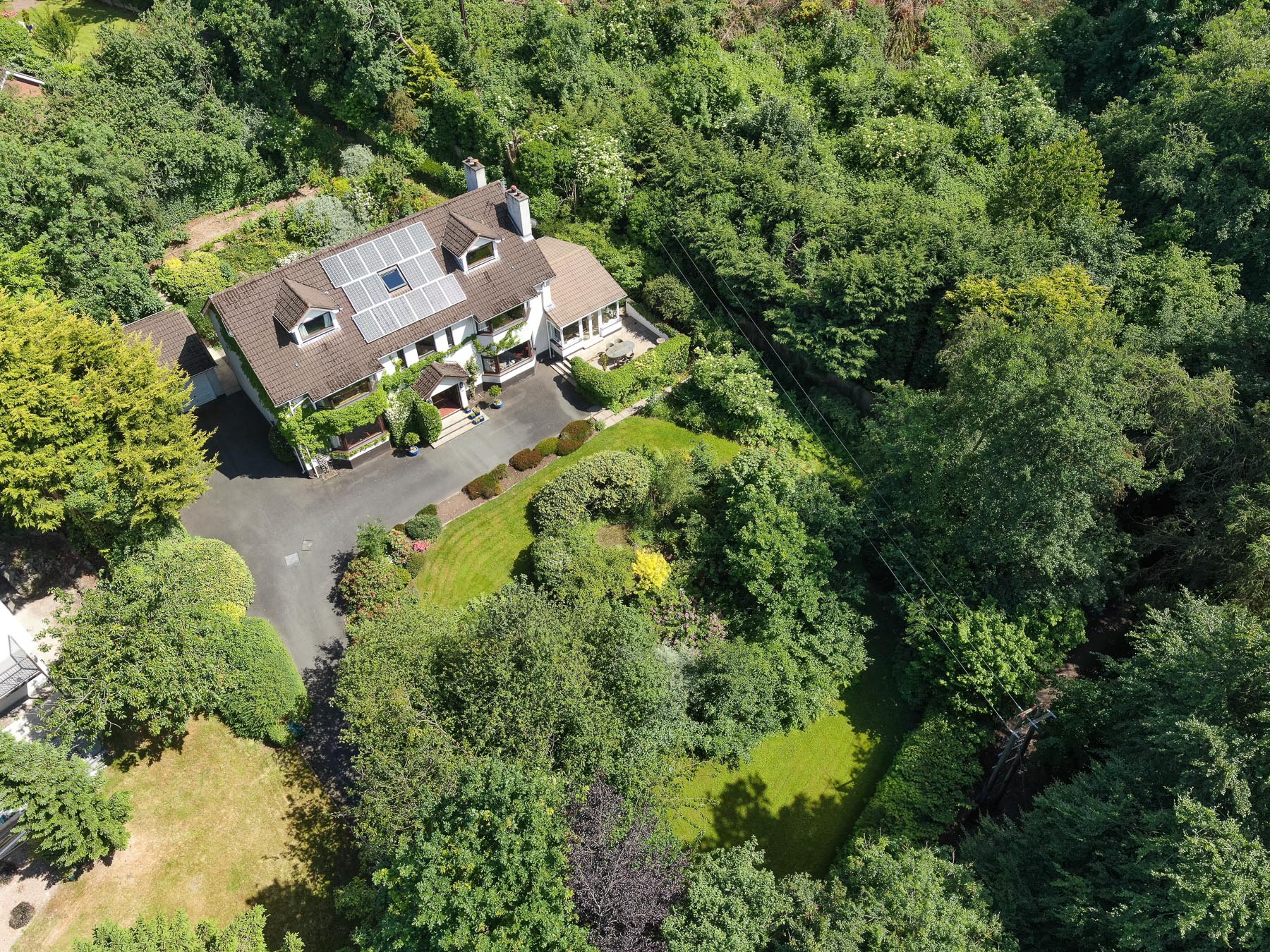 Aerial drone photography and video production services Dublin and Ireland portfolio - residential photography of Glenside, Northern Ireland. Photo 0010