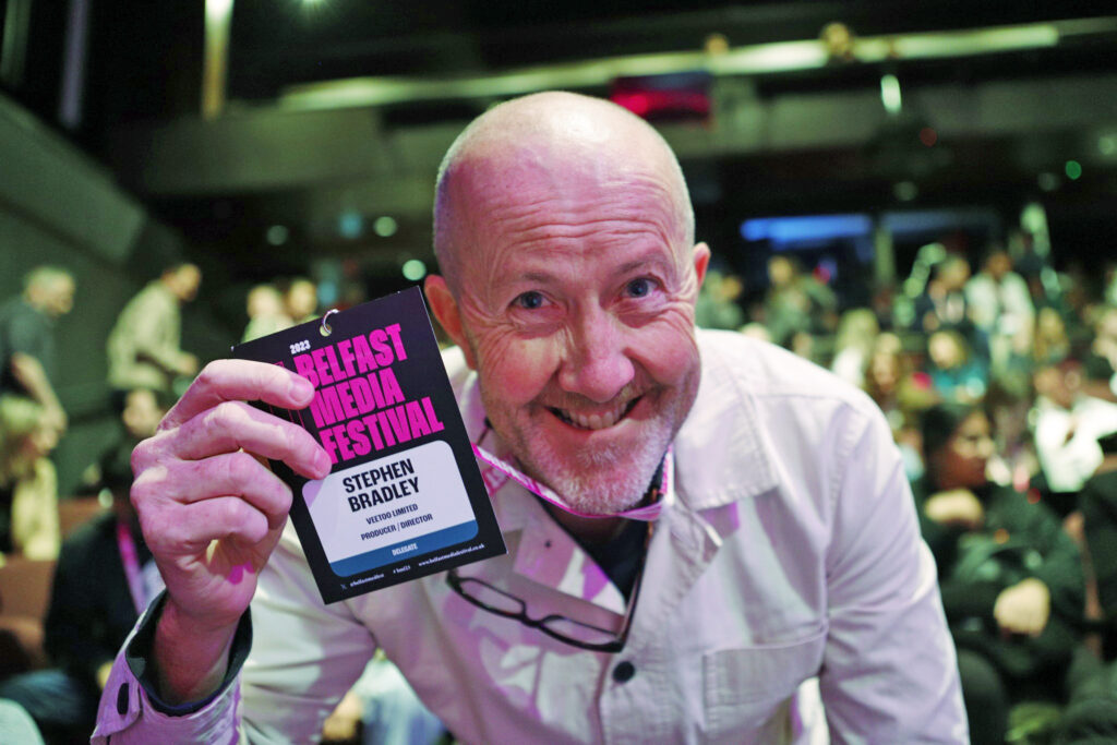 Video production studio in Dublin and Belfast producer director Stephen S T Bradley attends Belfast Media Festival 2023