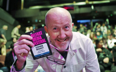 Dublin and Belfast video producer director Stephen S T Bradley attends Belfast Media Festival 2023