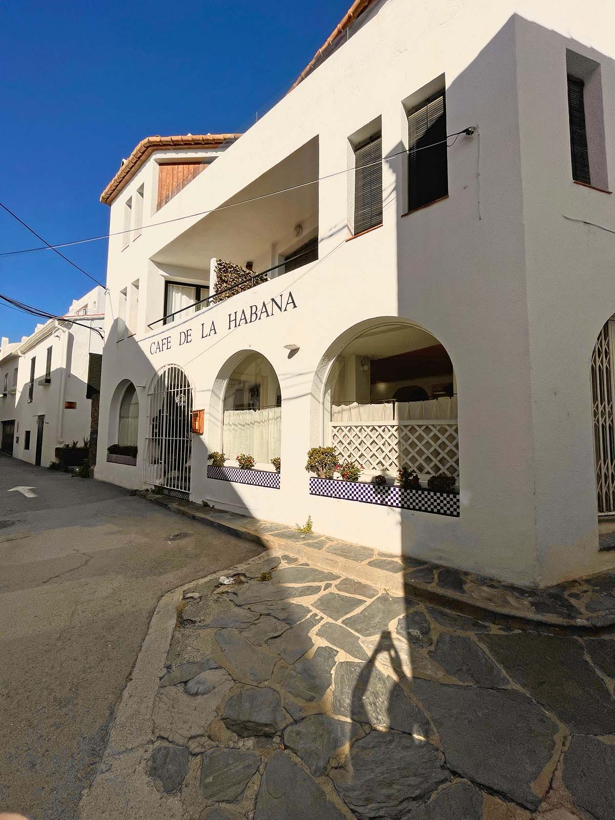 Exterior of Cafe De La Habana bar in Cadaques, Spain - photo 3693