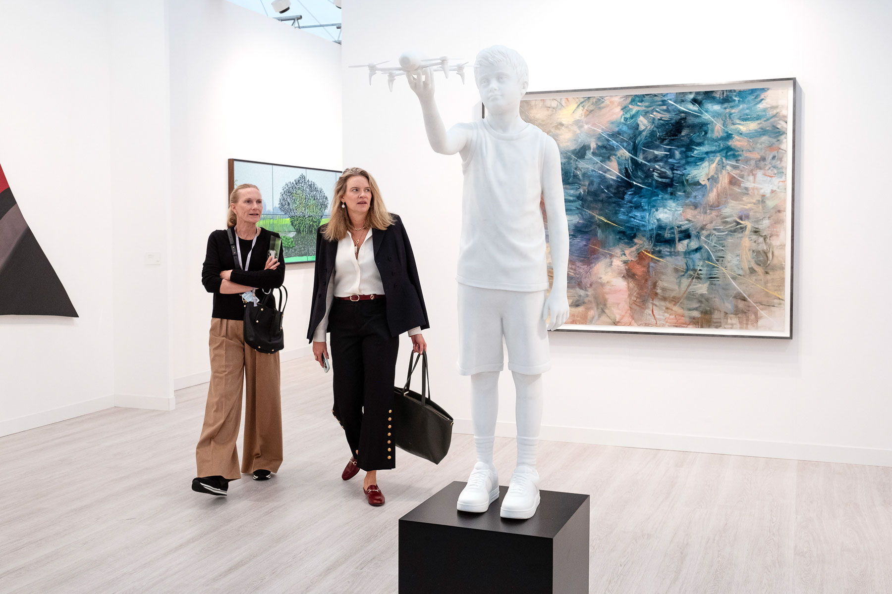 Visitors enjoy exhibits at Frieze London 2024 photo 10 - Stephen S T Bradley fine art photography gallery