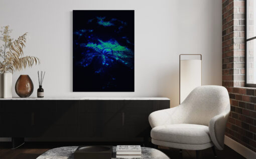 Supernova fine art photograph by Stephen S T Bradley in room setting, part of the Kaboom Collection from Stephen S T Bradley Fine Art Photography Gallery.