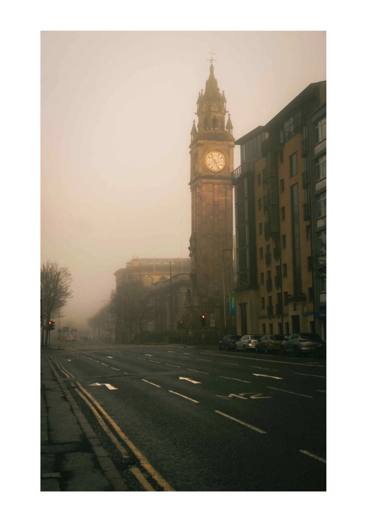 Foggy Morning by Phil Childs 1st Place winner in Silver Skies exhibition curated by Stephen S T Bradley.